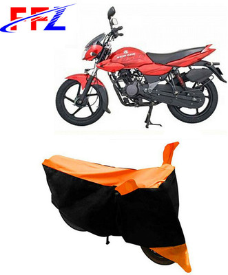 FFZ Waterproof Two Wheeler Cover for Bajaj(XCD 135, Black, Orange)