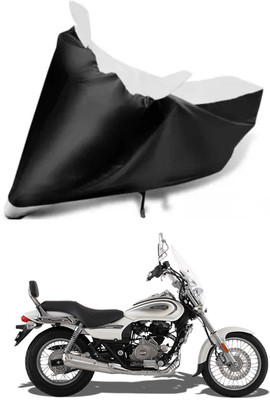 Variety Products Collection Waterproof Two Wheeler Cover for Bajaj(Avenger Street 160, White, Black)