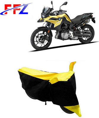 FFZ Waterproof Two Wheeler Cover for BMW(F 750 GS, Black, Yellow)
