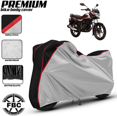 FBC Waterproof Two Wheeler Cover for Bajaj(Discover, Silver, Multicolor)