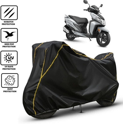 Shiv Kanha Waterproof Two Wheeler Cover for Honda(Dio, Black, Yellow)