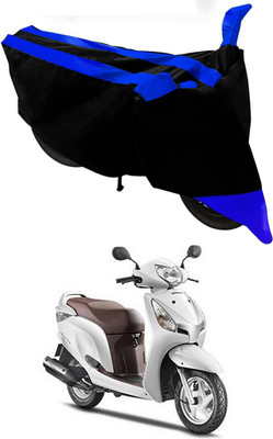 Mdstar Waterproof Two Wheeler Cover for Honda(Aviator, Blue, Black)