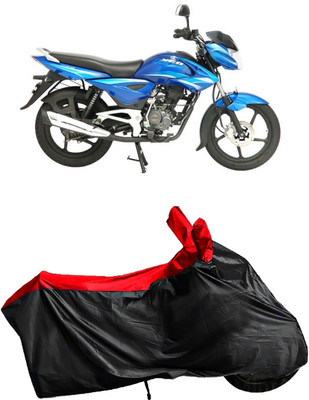 rakku Two Wheeler Cover for Bajaj(XCD 135, Black, Red)