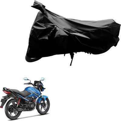 DeepShakshi AUTOMOTIVE Waterproof Two Wheeler Cover for Hero(Glamour FI, Black)