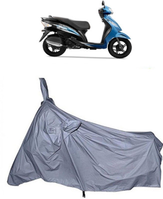 Varnwal E Commerce Waterproof Two Wheeler Cover for TVS(Wego, Silver)