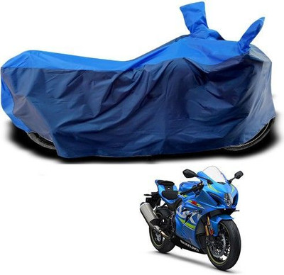 DeepShakshi AUTOMOTIVE Waterproof Two Wheeler Cover for Suzuki(GSX, Blue)