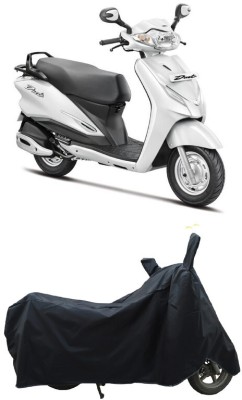 Coxtor Waterproof Two Wheeler Cover for Hero(Duet VX 110CC BS6, Black)