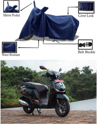 RAQTRO Waterproof Two Wheeler Cover for Hero(Destini 125, Blue)