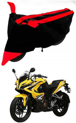 AutoGalaxy Waterproof Two Wheeler Cover for Bajaj(Pulsar 200, Red, Black)