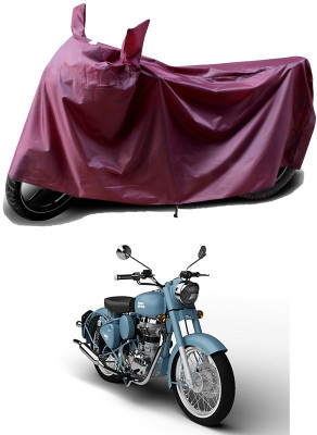 THE REAL ARV Waterproof Two Wheeler Cover for Royal Enfield(Classic Squadron, Maroon)