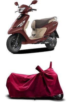 Coxtor Waterproof Two Wheeler Cover for TVS(Scooty Zest BS6, Maroon)