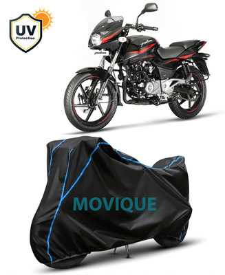 MOVIQUE Waterproof Two Wheeler Cover for Bajaj(Pulsar 180 DTS-i, Black, Blue)