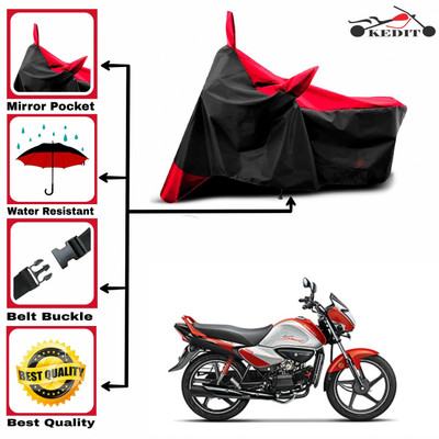 AASHTIK MART Two Wheeler Cover for Hero(Splendor I Smart, Red, Black)