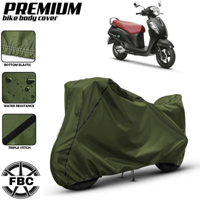 FBC Waterproof Two Wheeler Cover for Suzuki(Access 125, Green)