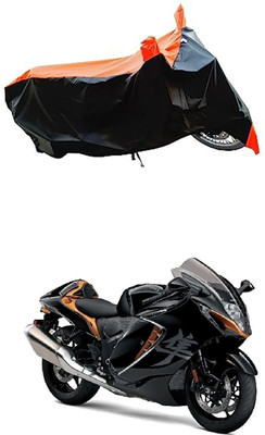 VESMEI Two Wheeler Cover for Suzuki(GSX R1300 Hayabusa, Orange)