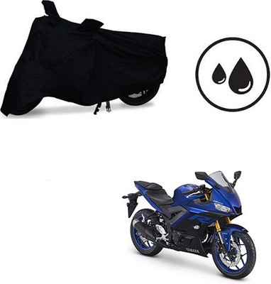 MMSSTAR Waterproof Two Wheeler Cover for Yamaha(YZF R25, Black)