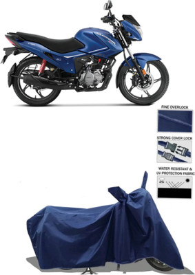 Mdstar Waterproof Two Wheeler Cover for Hero(New Glamour BS6, Blue)