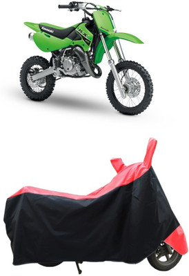 CRONEX Waterproof Two Wheeler Cover for Kawasaki(Black, Red)