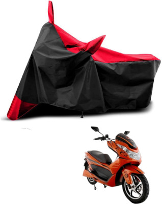 KEDIT Two Wheeler Cover for Okinawa(Cruiser, Red, Black)
