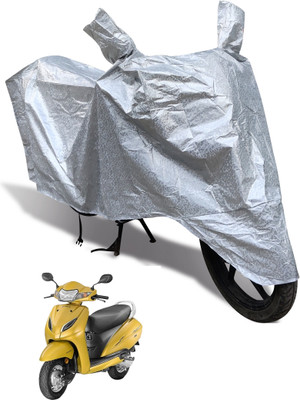 Auto Hub Waterproof Two Wheeler Cover for Honda(Activa 5G, Silver)