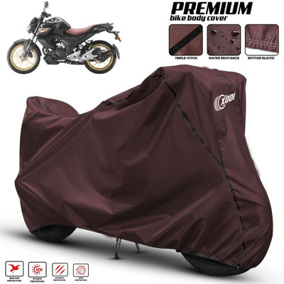 xodi Waterproof Two Wheeler Cover for Yamaha(FZ-S Fi Version 3.0, Maroon, Black)