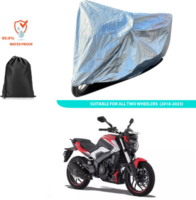CODOKI Waterproof Two Wheeler Cover for Bajaj(Dominar 250, Silver)