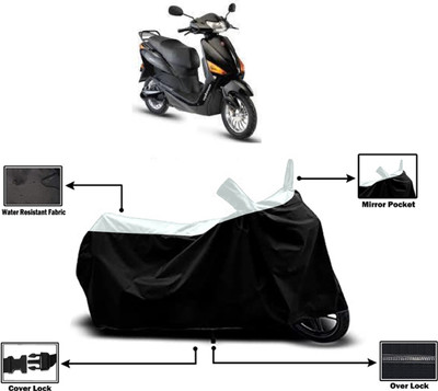 Amexride Two Wheeler Cover for Hero Electric(Electric Optima Plus BS6, White)