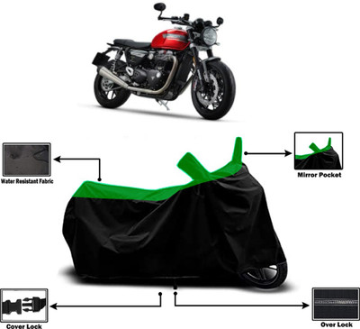 Amexride Two Wheeler Cover for Triumph(Speed Twin BS6, Green)