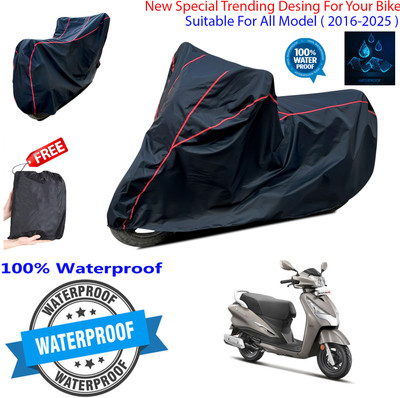 OliverX Waterproof Two Wheeler Cover for Hero(Destini 125, Black)