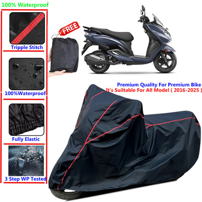 SThanaveX Waterproof Two Wheeler Cover for Suzuki(Burgman Street 125, Black)