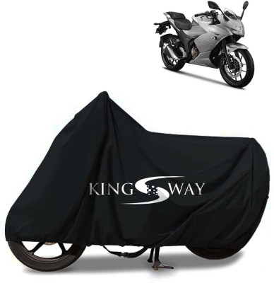 Kingsway Waterproof Two Wheeler Cover for Suzuki(Gixxer 250, Black)