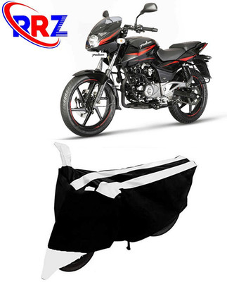 RRZ Waterproof Two Wheeler Cover for Bajaj(Pulsar 180 DTS-i, Black, White)