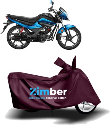 ZIMBER Two Wheeler Cover for Hero(Splendor I Smart, Maroon)