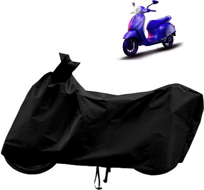 Horseyaart Waterproof Two Wheeler Cover for Bajaj(Urbanite Chetak, Black)