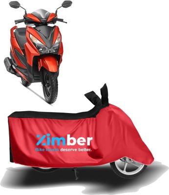 ZIMBER Two Wheeler Cover for Honda(Grazia, Red, Black)