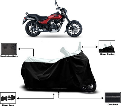 Amexride Two Wheeler Cover for Bajaj(Avenger Street 160, White)