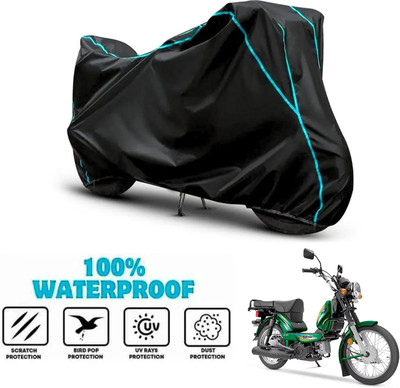 ANTHUB Waterproof Two Wheeler Cover for TVS(Heavy Duty Super XL, Black)