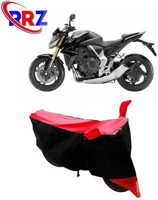 RRZ Waterproof Two Wheeler Cover for Honda(CB1000R Plus, Black, Red)