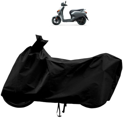 Horseyaart Waterproof Two Wheeler Cover for 22Motors(Flow, Black)