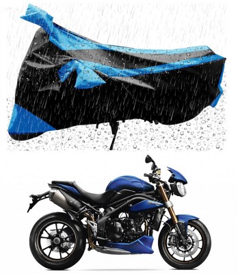 Furious3D Two Wheeler Cover for Triumph(Speed Triple, Blue, Black)