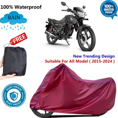 AutoGalaxy Waterproof Two Wheeler Cover for Honda(SP 125, Maroon)