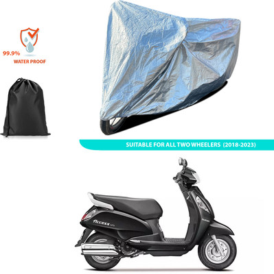CODOKI Waterproof Two Wheeler Cover for Suzuki(Access 125, Silver)
