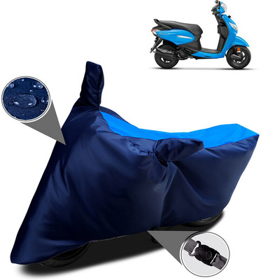 RRZ Two Wheeler Cover for Hero(Pleasure+ 110, Blue)
