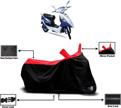 Amexride Two Wheeler Cover for Hero Electric(Electric Maxi, Red)