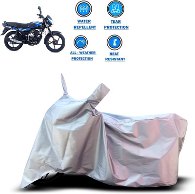 CODOKI Waterproof Two Wheeler Cover for Bajaj(CT100, Silver)