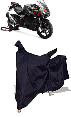 Amexride Two Wheeler Cover for TVS(Apache RTR 310, Black)