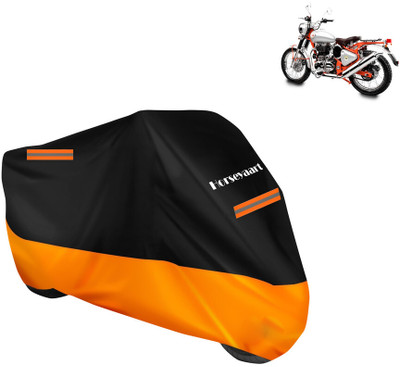 Horseyaart Waterproof Two Wheeler Cover for Royal Enfield(Bullet Trials 350, Orange)