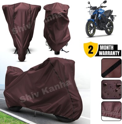 AutoGalaxy Waterproof Two Wheeler Cover for Suzuki(Gixxer, Maroon, Black)