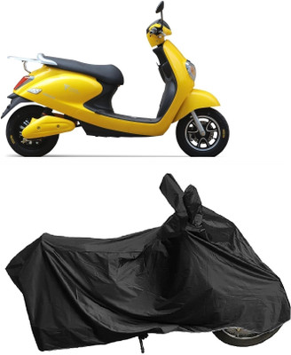 DIGGU Two Wheeler Cover for Techo Electra(Emerge BS6, Black)