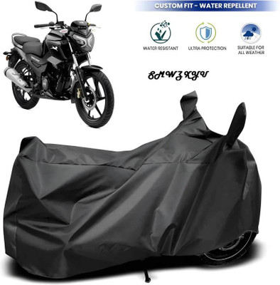 smwzxyu Waterproof Two Wheeler Cover for TVS(Black)